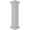 Ekena Millwork 8"W x 40"H Plain Newel Post with Flat Capital & Base Trim (Installation kit included) NWL08X40PLF0B0 - alternate 3